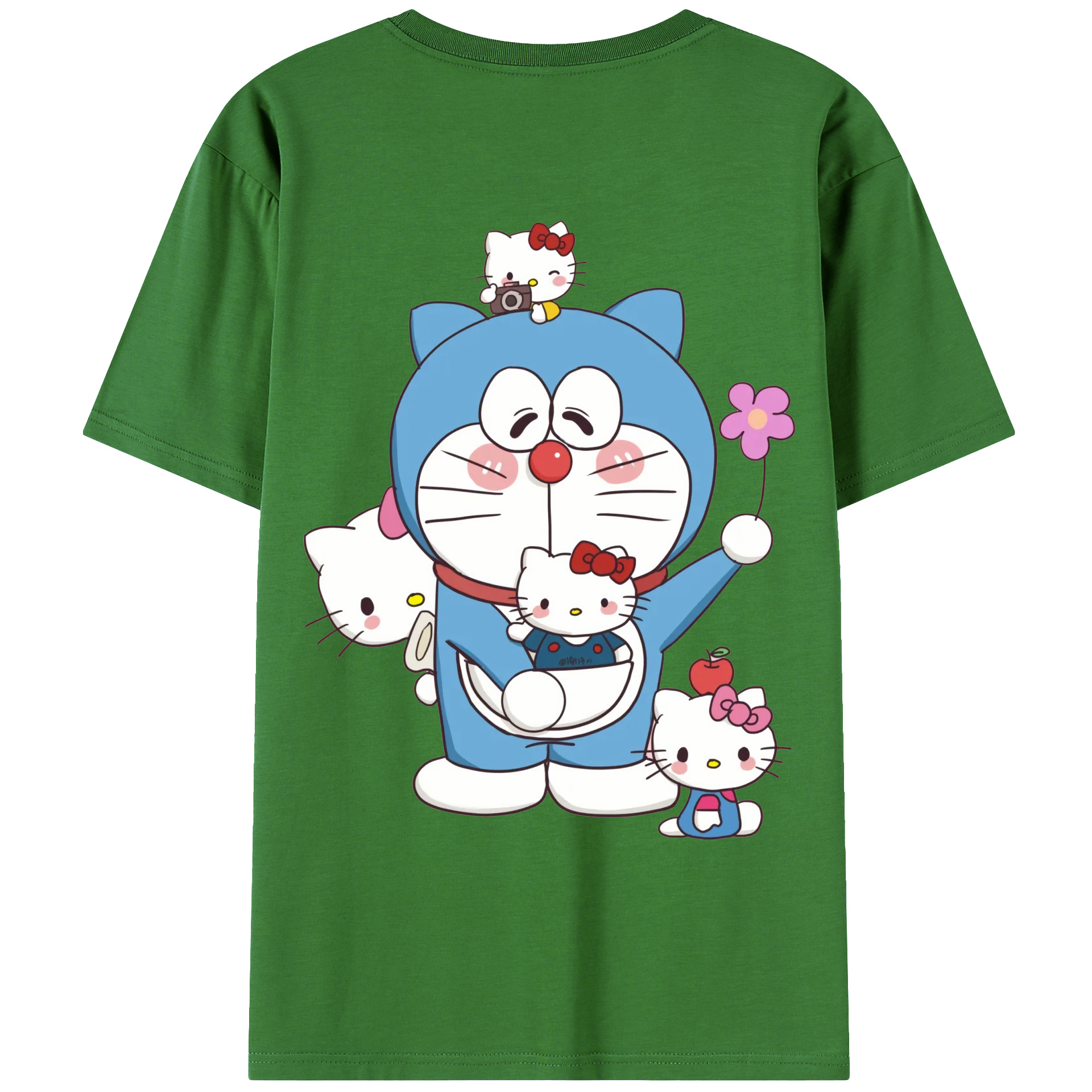 （画像用） ドラえもん Doraemon レディース半袖Tシャツ(バックプリント)